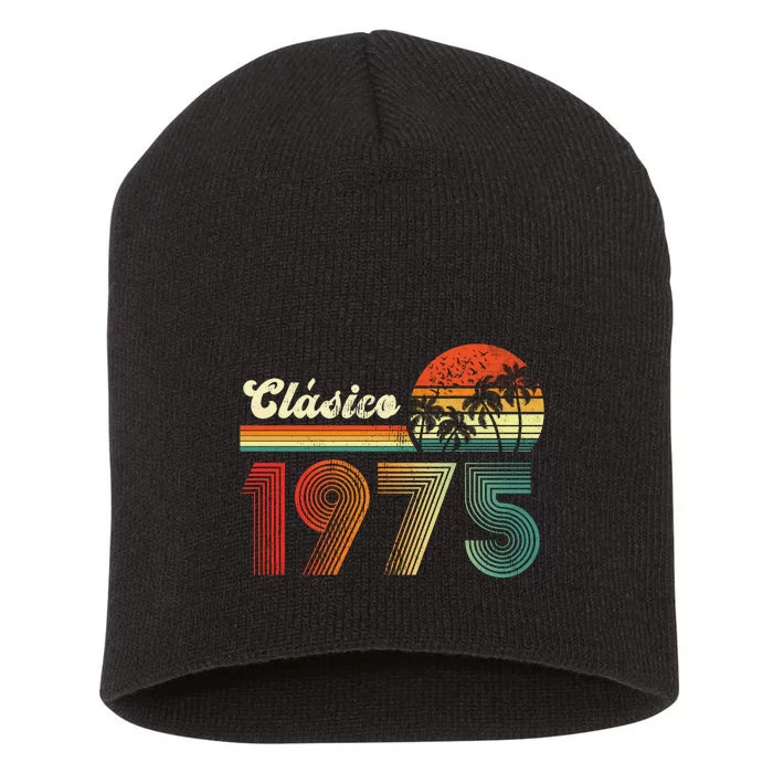 Feliz cumpleaños 1975 Edición limitada 48th spanish Birthday clásica Short Acrylic Beanie