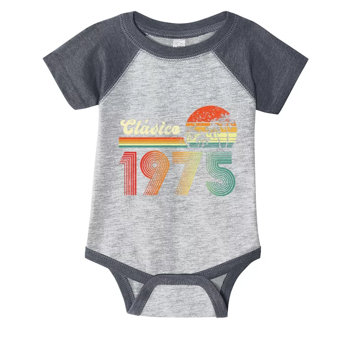 Feliz cumpleaños 1975 Edición limitada 48th spanish Birthday clásica Infant Baby Jersey Bodysuit