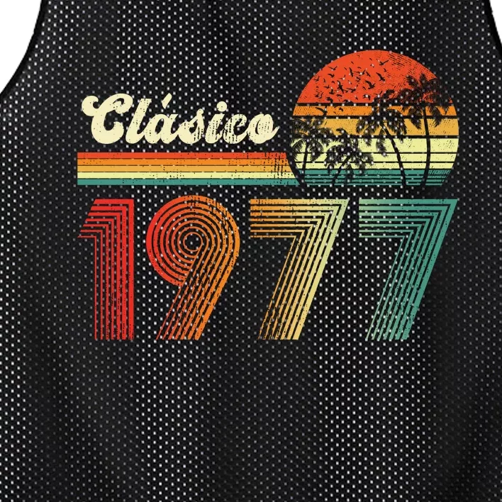 Feliz cumpleaños 1977 Edición limitada 46th spanish Birthday clásica Mesh Reversible Basketball Jersey Tank