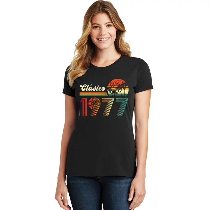 Feliz cumpleaños 1977 Edición limitada 46th spanish Birthday clásica Women's T-Shirt