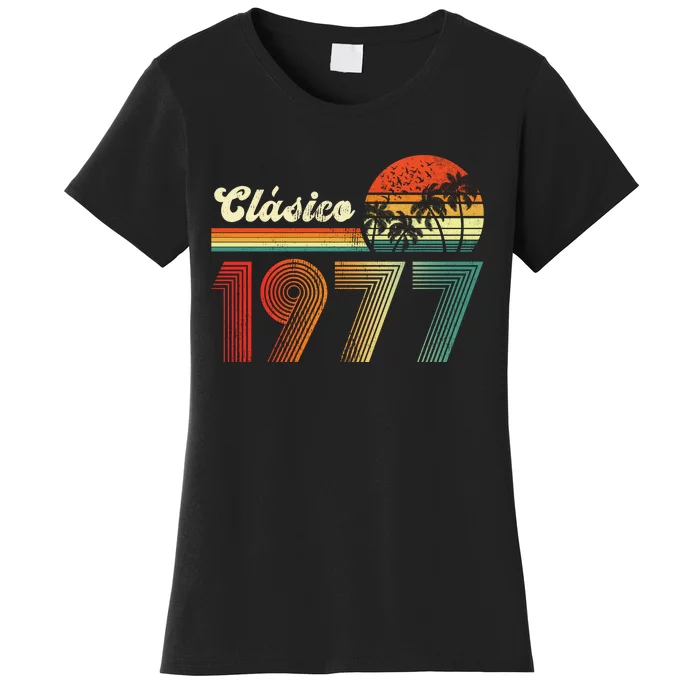 Feliz cumpleaños 1977 Edición limitada 46th spanish Birthday clásica Women's T-Shirt