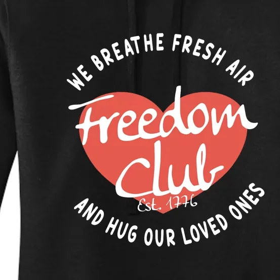 Freedom Club 1776 American Patriot Patriotic Gifts Republican Women's Pullover Hoodie