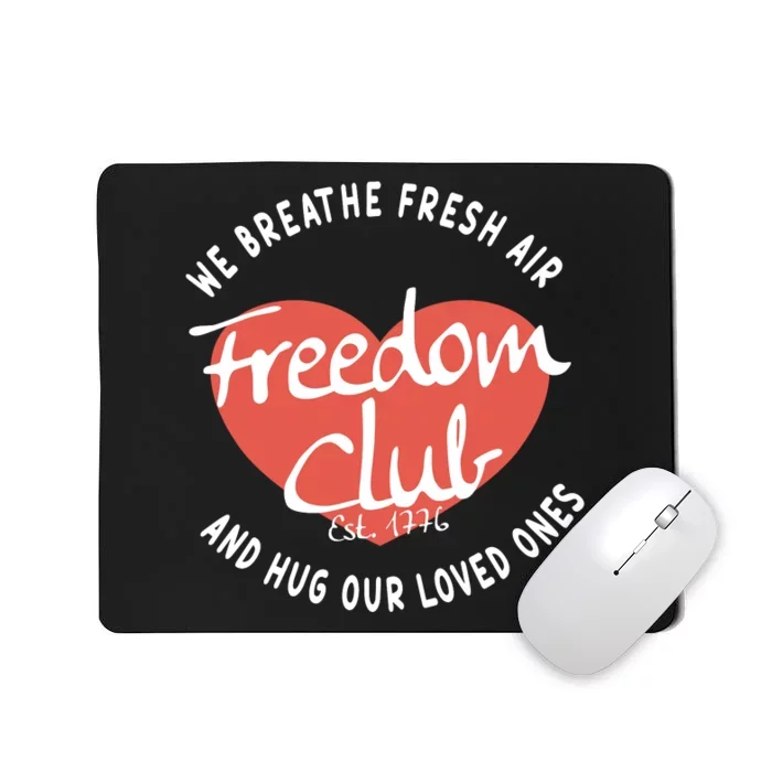 Freedom Club 1776 American Patriot Patriotic Gifts Republican Mousepad