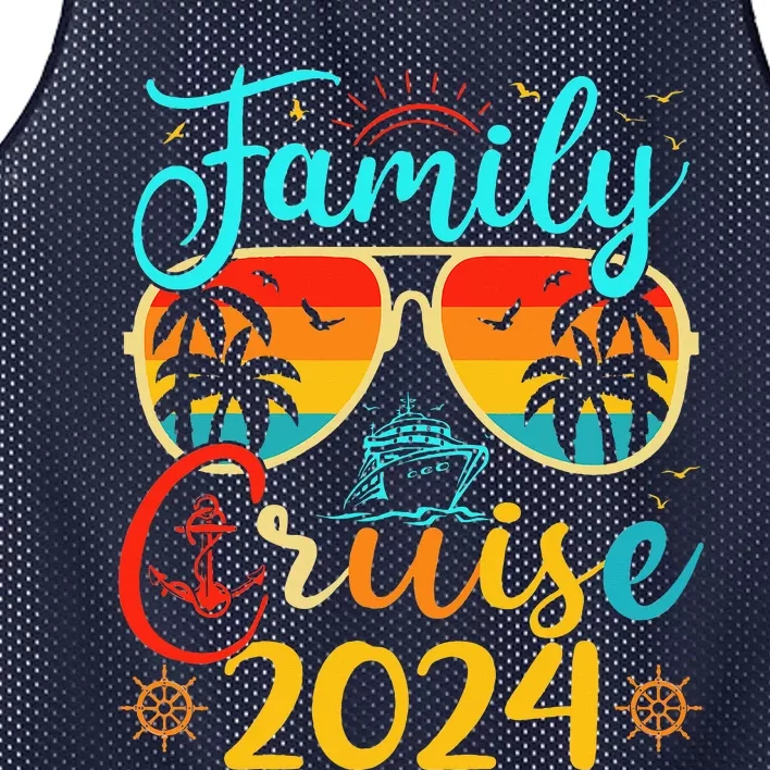 Family Cruise 2024 Summer Vacation Matching Family Cruise Mesh Reversible Basketball Jersey Tank