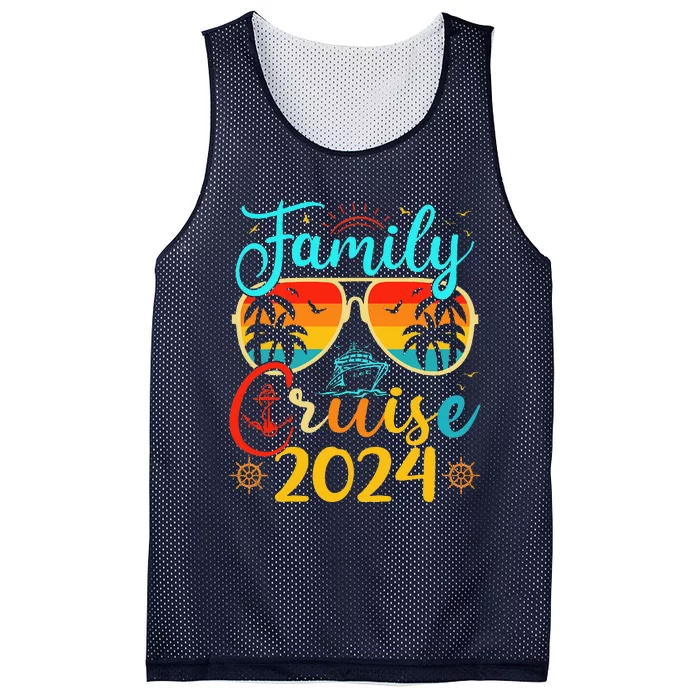 Family Cruise 2024 Summer Vacation Matching Family Cruise Mesh Reversible Basketball Jersey Tank