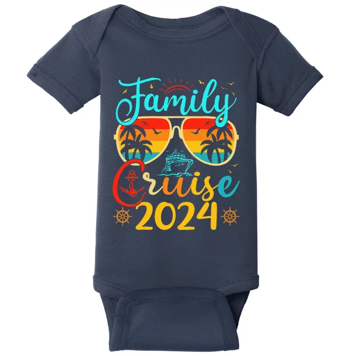 Family Cruise 2024 Summer Vacation Matching Family Cruise Baby Bodysuit