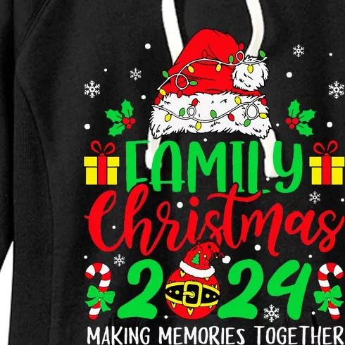 Family Christmas 2024 Christmas Squad Xmas Matching Pajamas Women's Fleece Hoodie