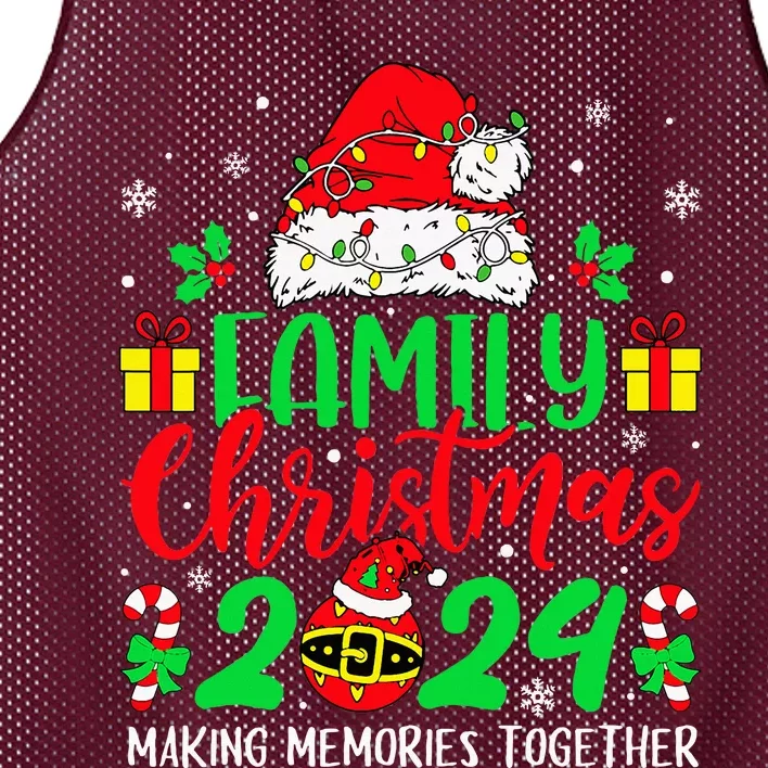 Family Christmas 2024 Christmas Squad Xmas Matching Pajamas Mesh Reversible Basketball Jersey Tank