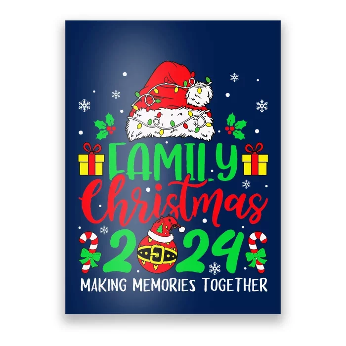 Family Christmas 2024 Christmas Squad Xmas Matching Pajamas Poster