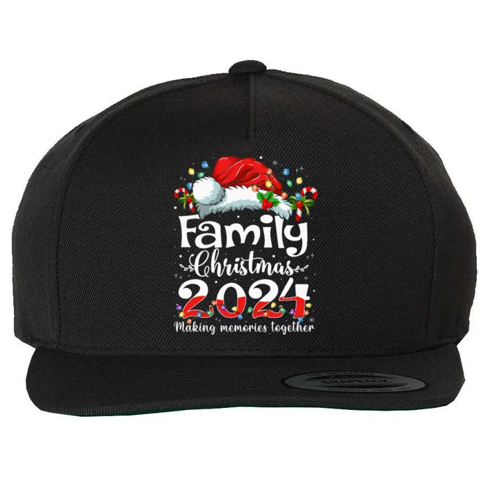 Family Christmas 2024 Matching Squad Santa Elf Funny Xmas Wool Snapback Cap