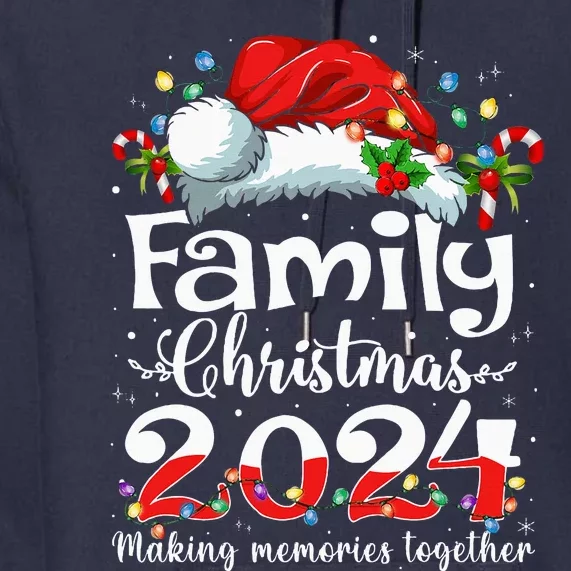 Family Christmas 2024 Matching Squad Santa Elf Funny Xmas Premium Hoodie