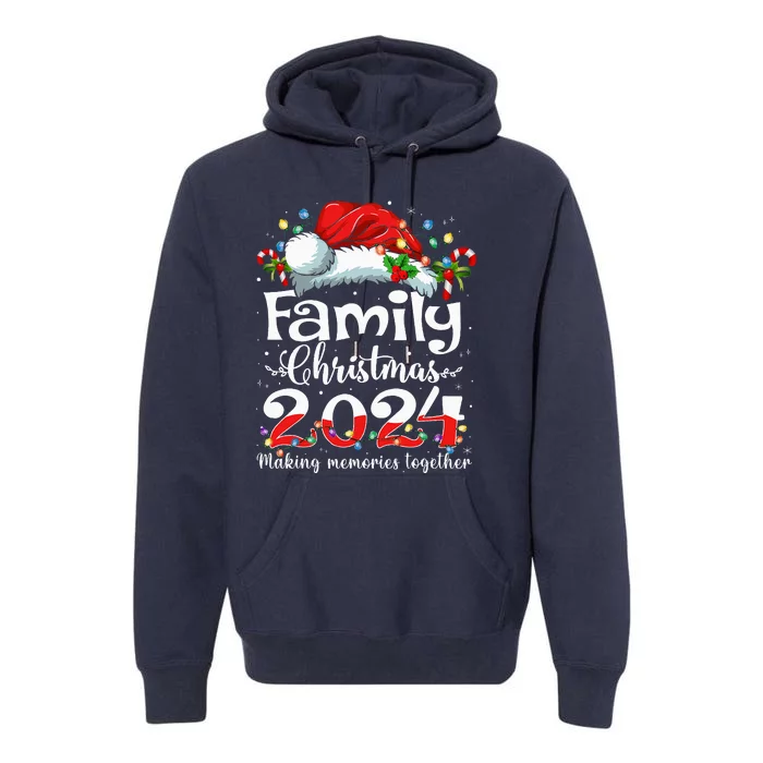 Family Christmas 2024 Matching Squad Santa Elf Funny Xmas Premium Hoodie