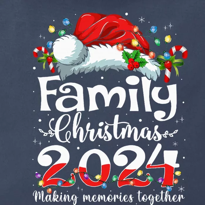 Family Christmas 2024 Matching Squad Santa Elf Funny Xmas Zip Tote Bag