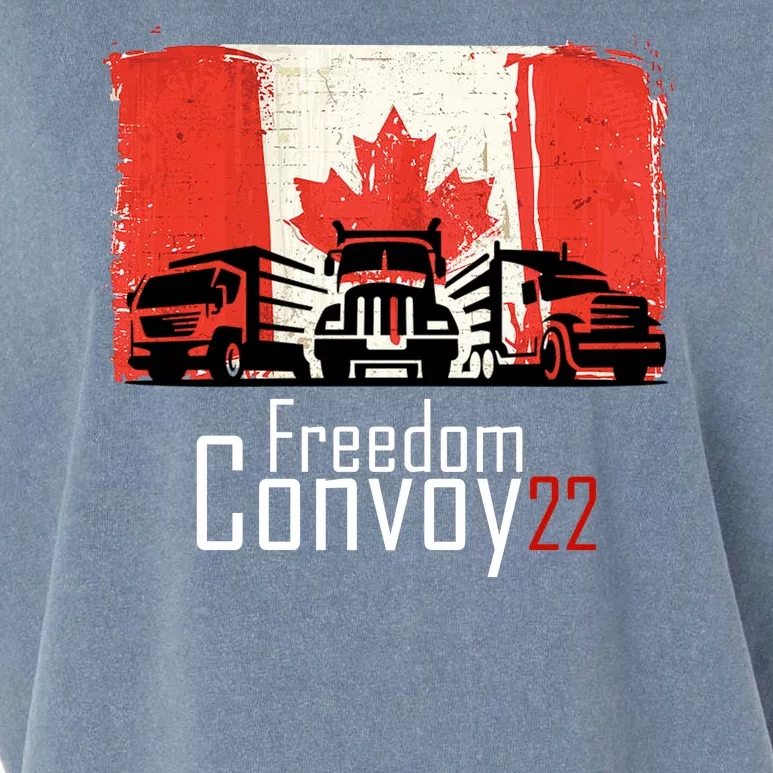 Freedom Convoy 22 Canada Truckers Garment-Dyed Women's Muscle Tee