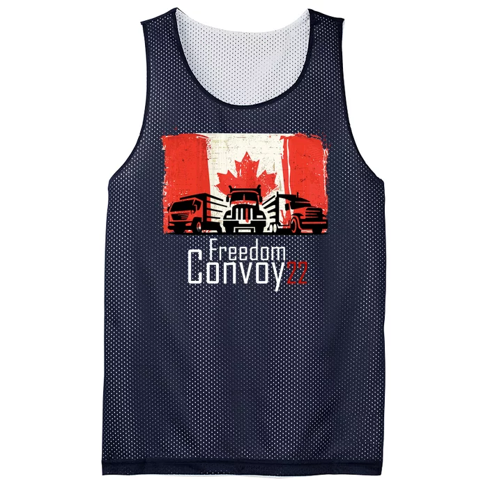 Freedom Convoy 22 Canada Truckers Mesh Reversible Basketball Jersey Tank