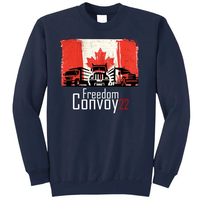 Freedom Convoy 22 Canada Truckers Tall Sweatshirt