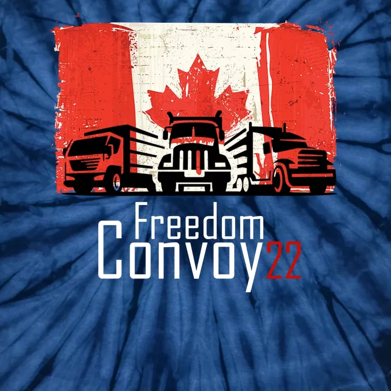 Freedom Convoy 22 Canada Truckers Tie-Dye T-Shirt