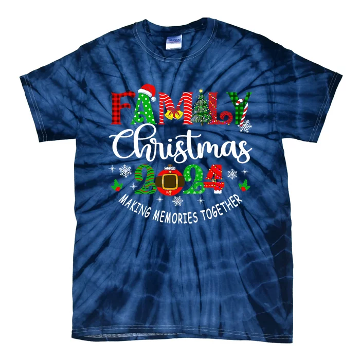 Family Christmas 2024 Matching Outfit Xmas Squad Santa Group Tie-Dye T-Shirt