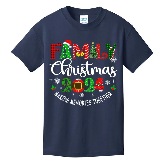 Family Christmas 2024 Matching Outfit Xmas Squad Santa Group Kids T-Shirt