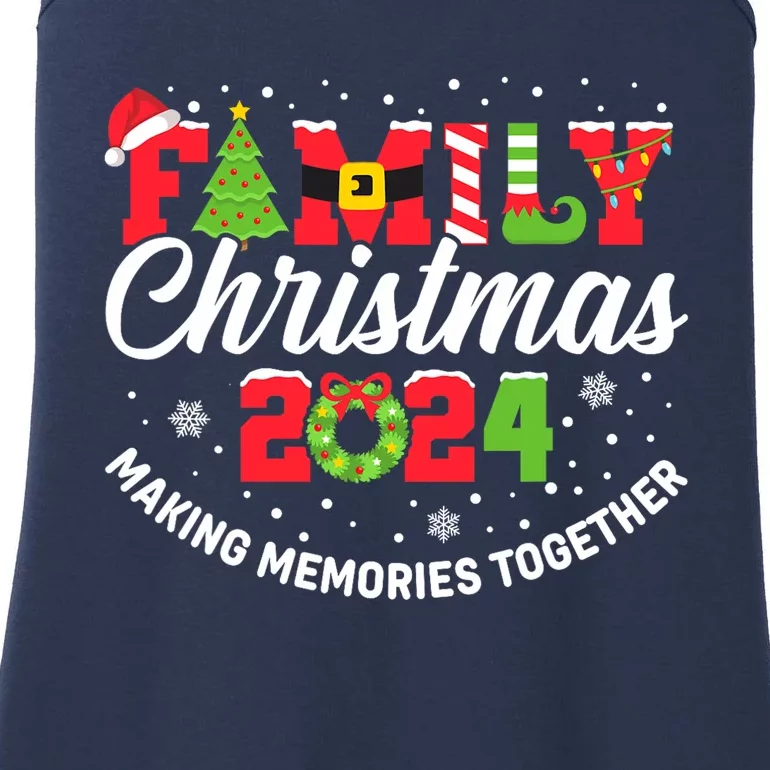 Family Christmas 2024 Matching Outfit Xmas Squad Santa Group Ladies Essential Tank