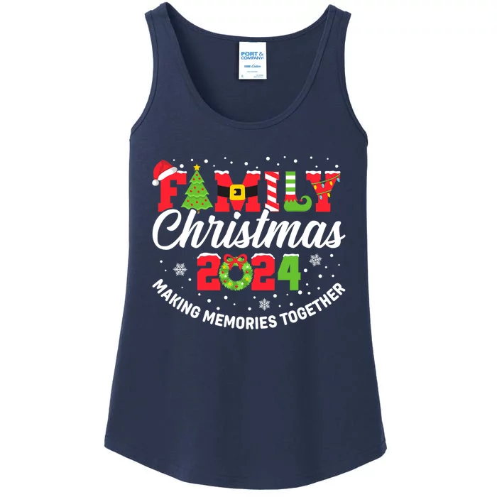 Family Christmas 2024 Matching Outfit Xmas Squad Santa Group Ladies Essential Tank