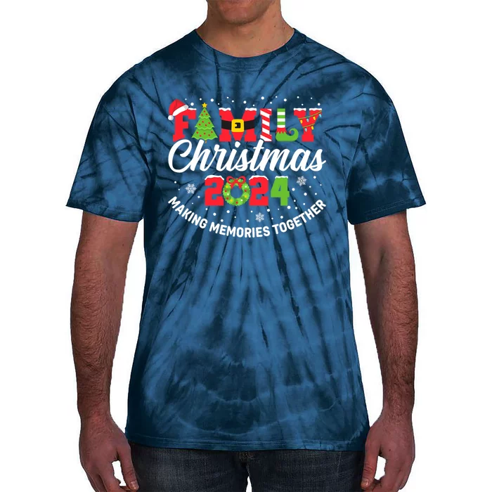 Family Christmas 2024 Matching Outfit Xmas Squad Santa Group Tie-Dye T-Shirt