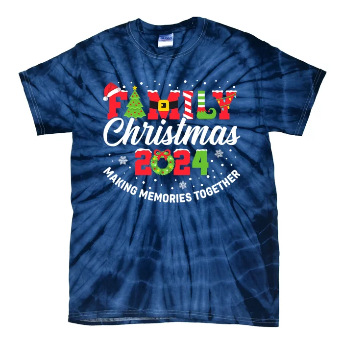 Family Christmas 2024 Matching Outfit Xmas Squad Santa Group Tie-Dye T-Shirt