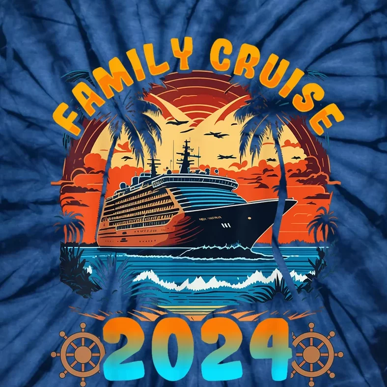 Family Cruise 2024 Cruising Family Vacation Tie-Dye T-Shirt