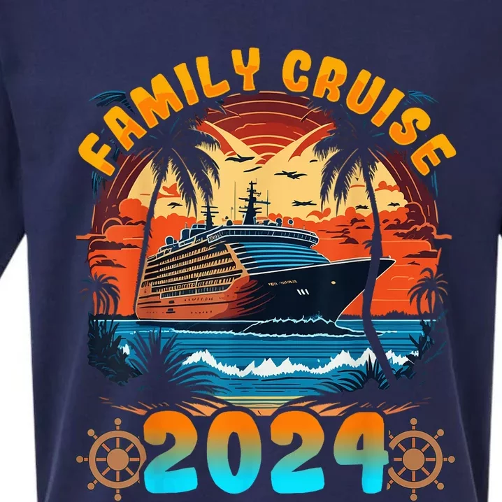 Family Cruise 2024 Cruising Family Vacation Sueded Cloud Jersey T-Shirt