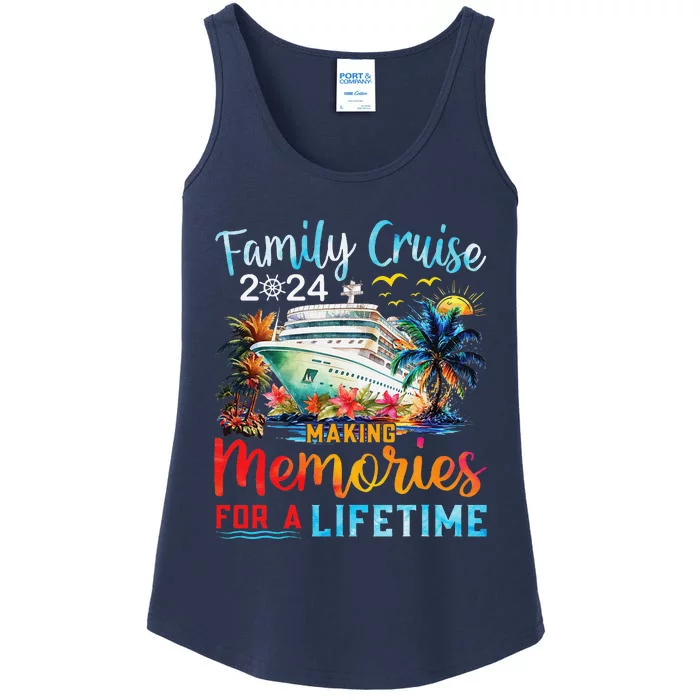 Family Cruise 2024 Family Matching Cruise Vacation Party Ladies Essential Tank