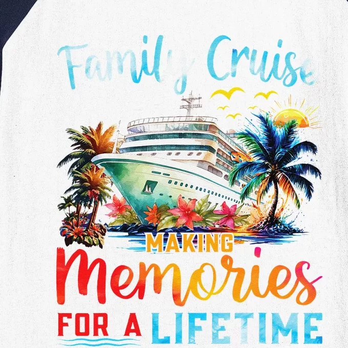 Family Cruise 2024 Family Matching Cruise Vacation Party Baseball Sleeve Shirt