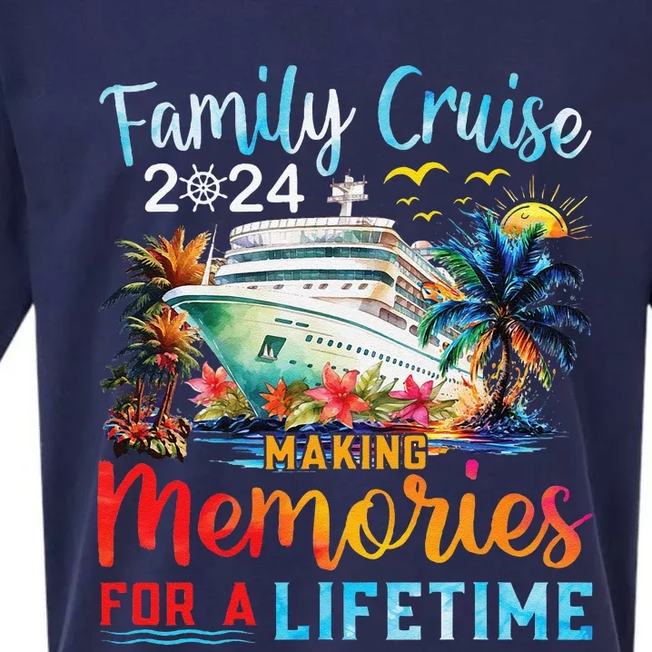 Family Cruise 2024 Family Matching Cruise Vacation Party Sueded Cloud Jersey T-Shirt