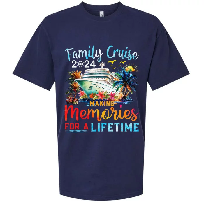 Family Cruise 2024 Family Matching Cruise Vacation Party Sueded Cloud Jersey T-Shirt