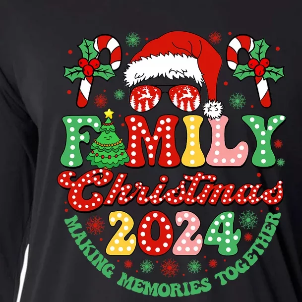 Family Christmas 2024 Christmas Squad Xmas Matching Pajamas Cooling Performance Long Sleeve Crew