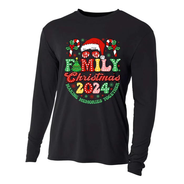 Family Christmas 2024 Christmas Squad Xmas Matching Pajamas Cooling Performance Long Sleeve Crew