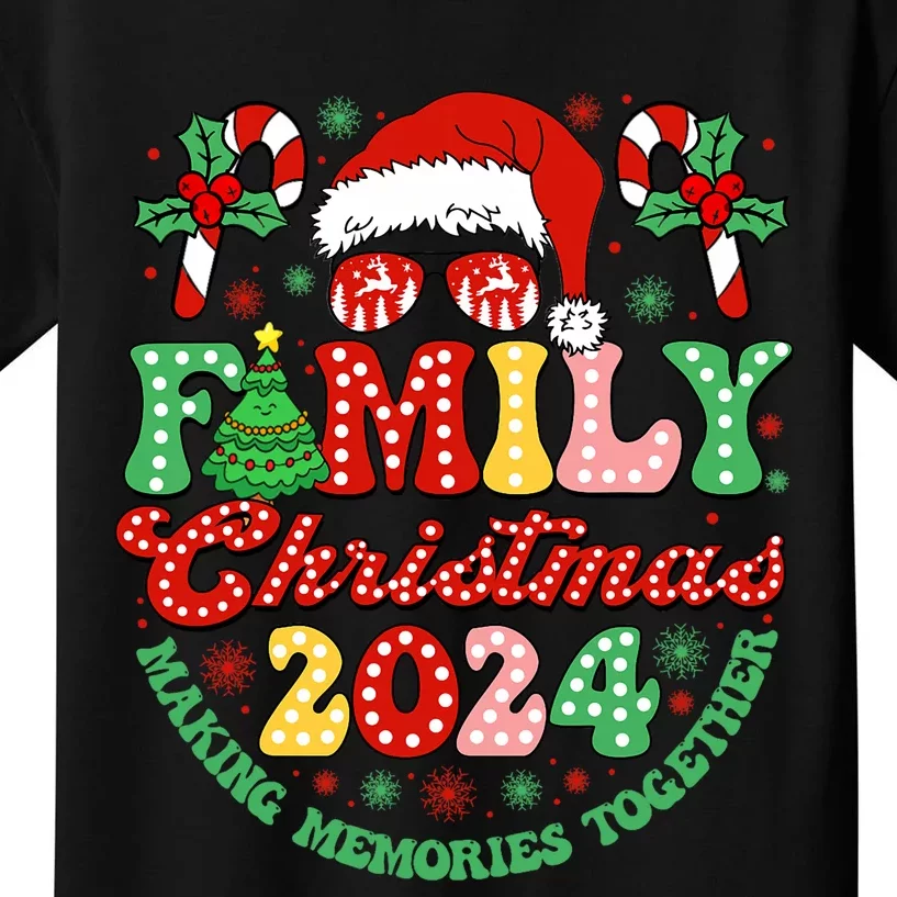 Family Christmas 2024 Christmas Squad Xmas Matching Pajamas Kids T-Shirt