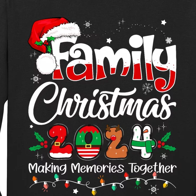 Family Christmas 2024 Matching Outfit Xmas Squad Santa Tall Long Sleeve T-Shirt