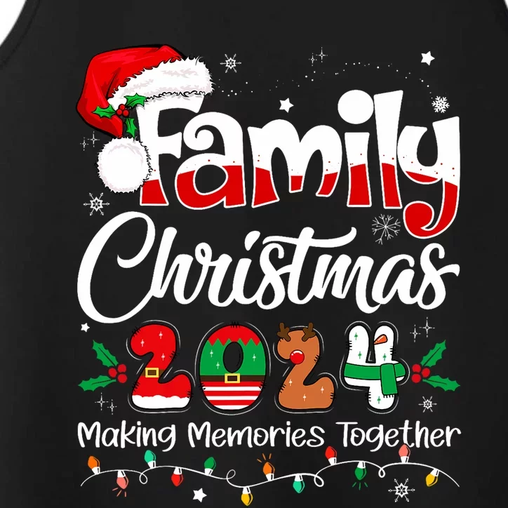 Family Christmas 2024 Matching Outfit Xmas Squad Santa Performance Tank