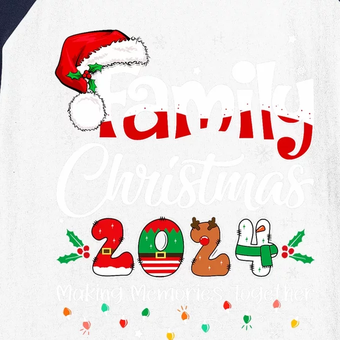 Family Christmas 2024 Matching Outfit Xmas Squad Santa Baseball Sleeve Shirt