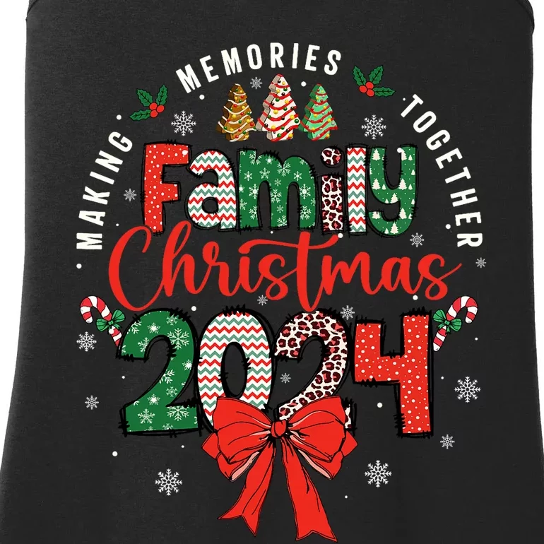 Family Christmas 2024 Matching Xmas Making Memories Together Ladies Essential Tank