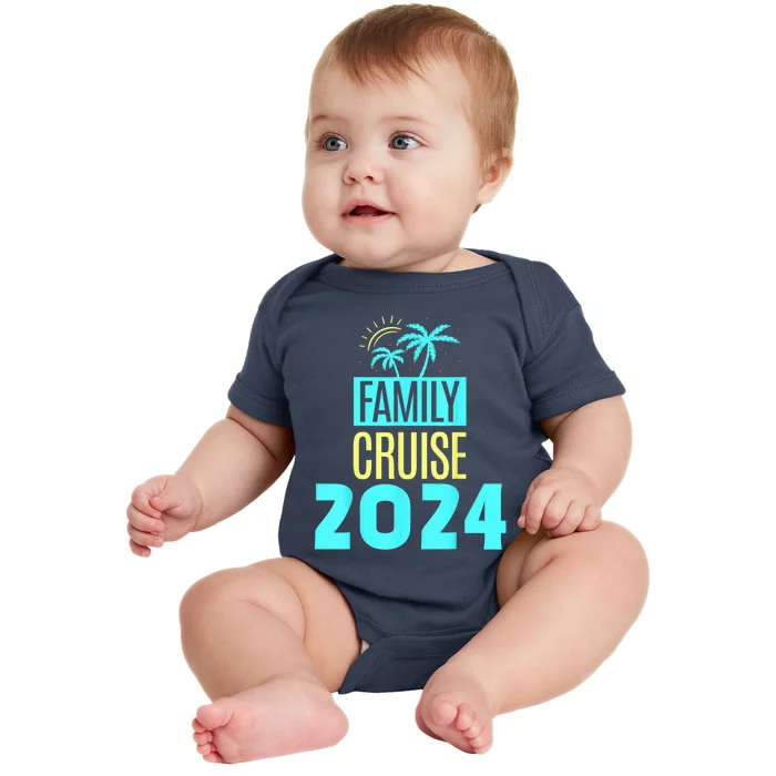 Family Cruise 2024 Travel Ship Vacation Baby Bodysuit