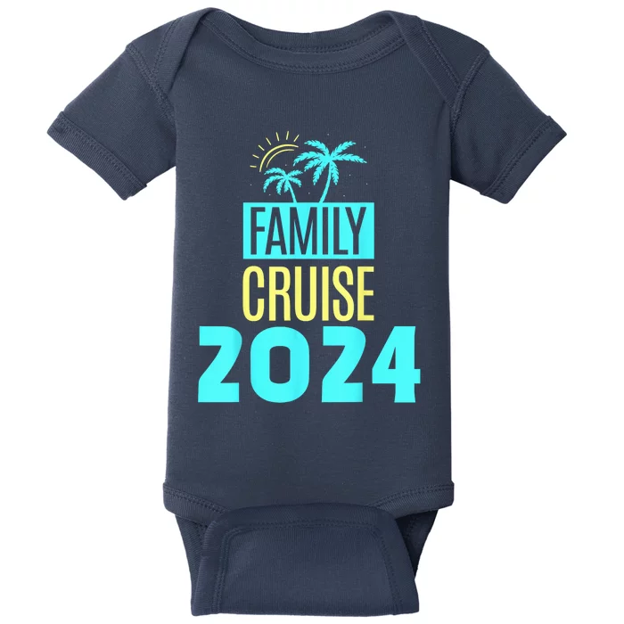 Family Cruise 2024 Travel Ship Vacation Baby Bodysuit