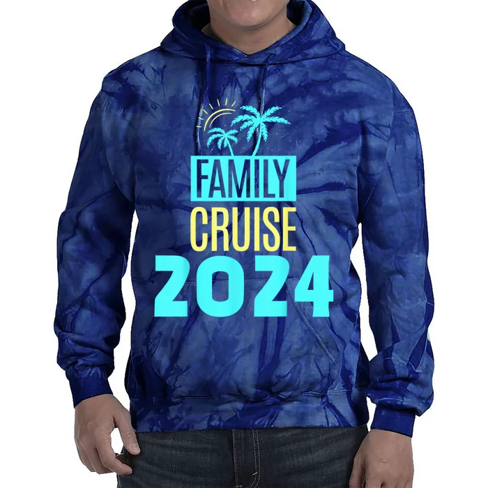 Family Cruise 2024 Travel Ship Vacation Tie Dye Hoodie