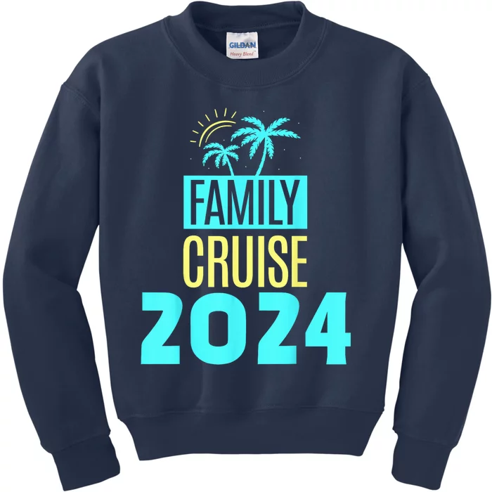 Family Cruise 2024 Travel Ship Vacation Kids Sweatshirt