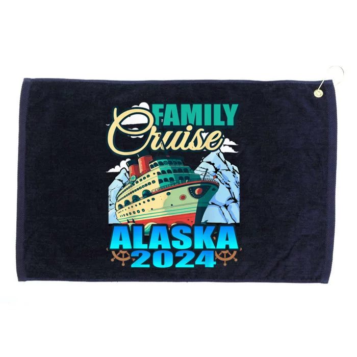 Family Cruise 2024 Alaska - Cruising Family Vacation Grommeted Golf Towel