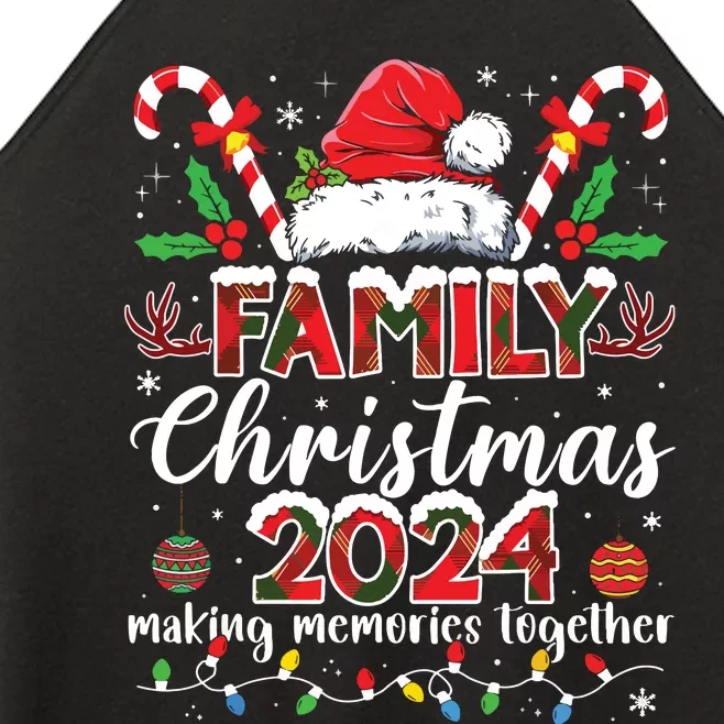 Family Christmas 2024 Matching Squad Santa Elf Funny Xmas Women’s Perfect Tri Rocker Tank