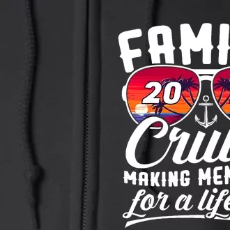 Family Cruise 2024 Making Memories Together Summer Trip Ship Full Zip Hoodie