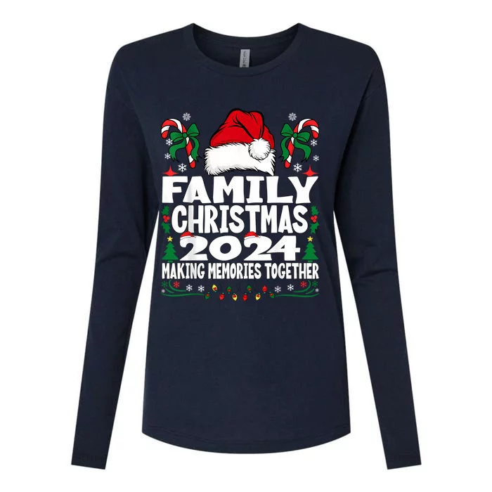 Family Christmas 2024 Matching Family Christmas Xmas Squad Womens Cotton Relaxed Long Sleeve T-Shirt