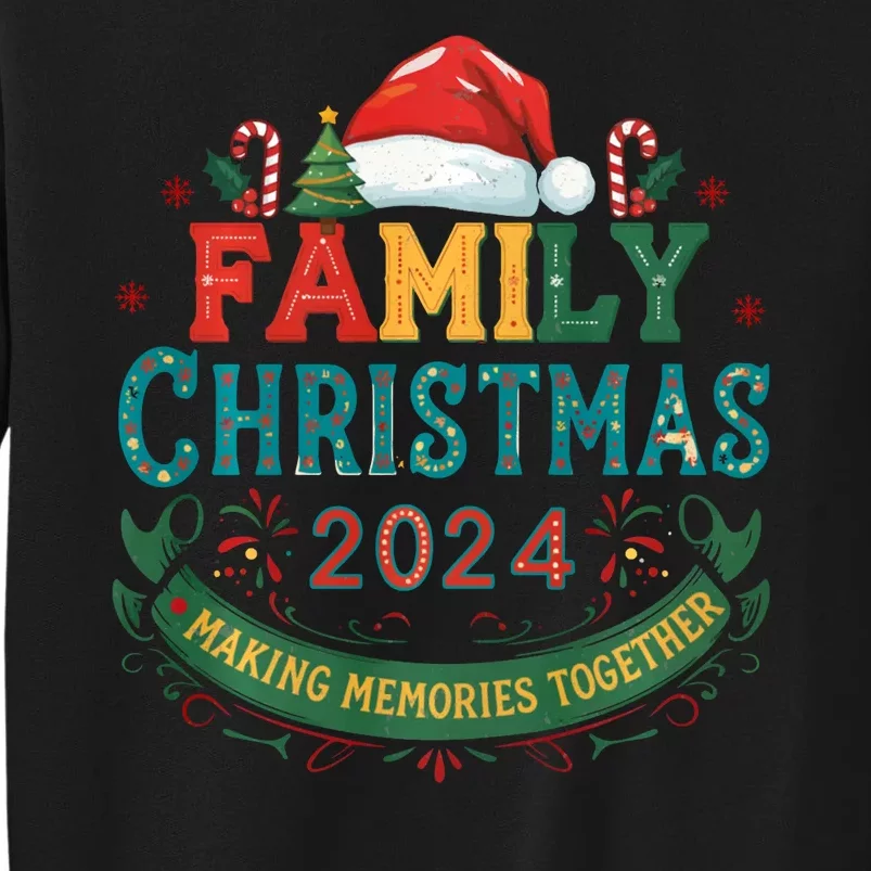 Family Christmas 2024 Matching Outfit Xmas Squad Santa Group Tall Sweatshirt