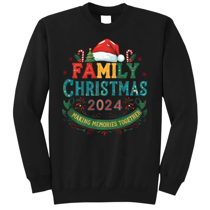 Family Christmas 2024 Matching Outfit Xmas Squad Santa Group Tall Sweatshirt